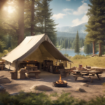 ¿Qué criterios deben seguirse para elegir materiales duraderos para las instalaciones del camping?